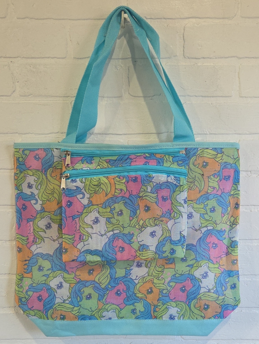 My Little Pony Mesh Tote With Blue Trim